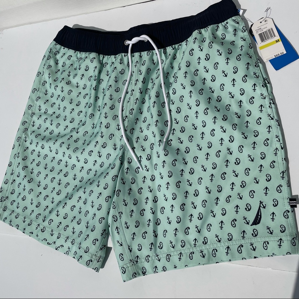 Nautica Pale Sage Swim trunks size M